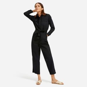 Everlane The Modern Utility Jumpsuit Black Size 8